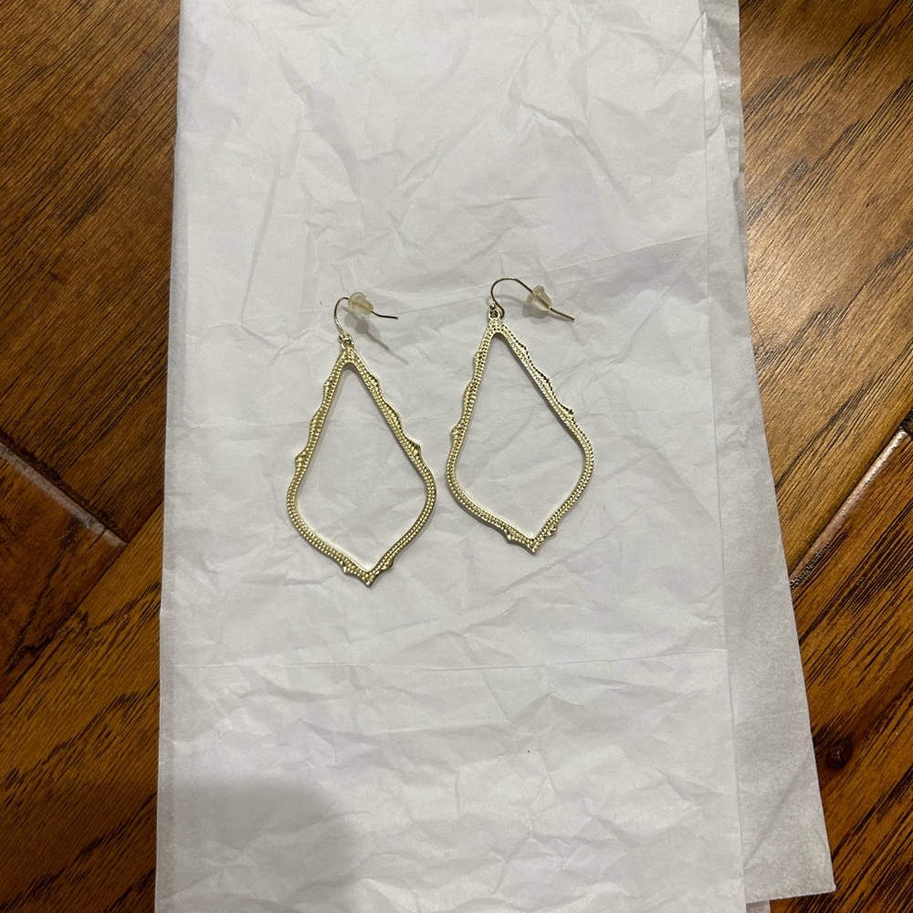 Kendra Scott White Gold Earrings